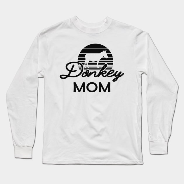 Donkey Mom Long Sleeve T-Shirt by KC Happy Shop